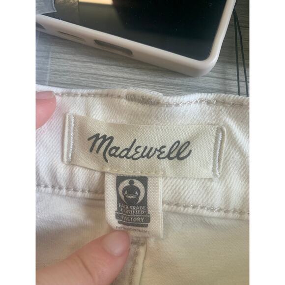 Madewell Women's The Perfect Vintage 90's Straight Leg Jean Tile White Size 28 - Picture 8 of 10